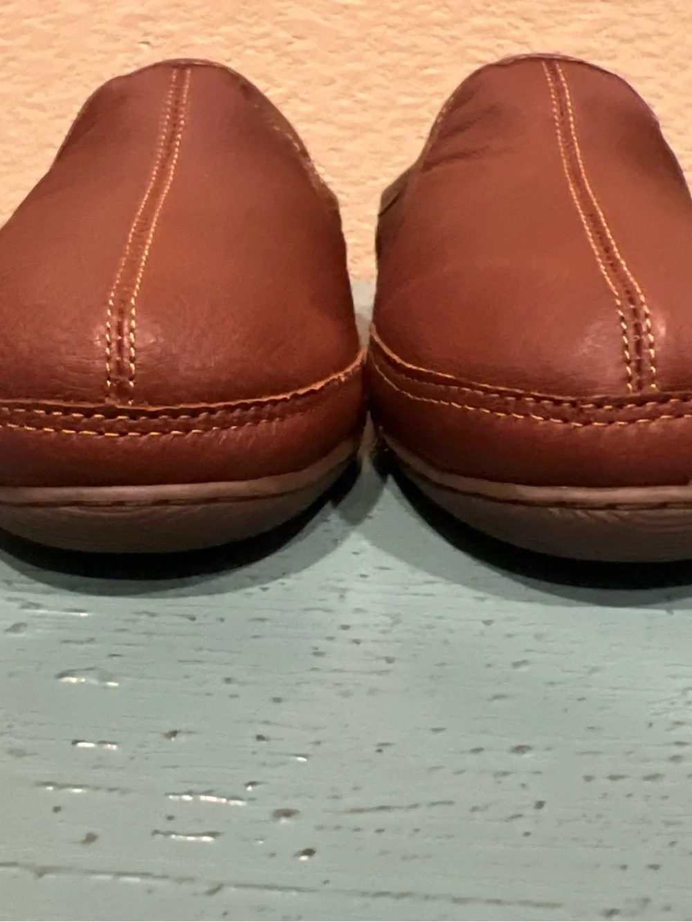 L.L. Bean Brown Leather Slip-On Slippers
